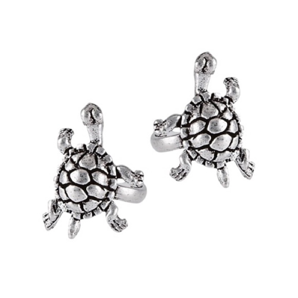 🐢Sterling Silver Turtle Ear Cuffs | 925 Stamped